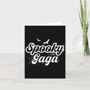 Retro Groovy Spooky Gaga Halloween Hexenmeister Ma Karte