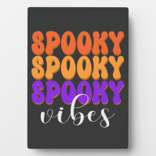Retro Groovy Spooky Vibes Halloween Fotoplatte