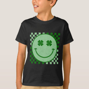 Retro Groovy St. Patrick's Day Hippie-Lächeln Gesi T-Shirt