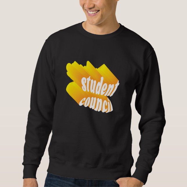 Retro Groovy Student Council Teacher Women Kids Sweatshirt (Vorderseite)