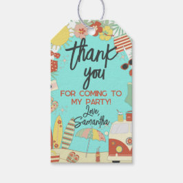 Retro Groovy Stylish Beach Party Vielen Dank Geschenkanhänger