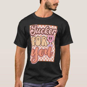 Retro Groovy Sucker für Sie glücklich Valentinstag T-Shirt