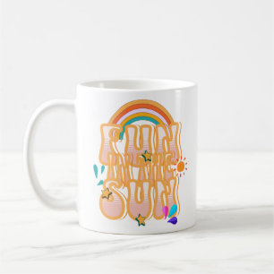 Retro Groovy Summer Sun Kaffeetasse