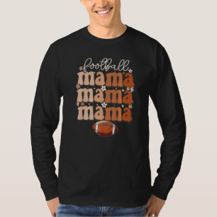 Retro groovy süße Fußball-Mama Fußball-Mutter T-Shirt