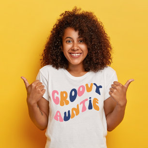 Retro Groovy Tante 70er Retro Tante T-Shirt