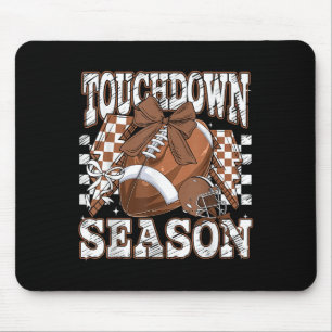 Retro Groovy Touchdown Saison Football Game Day Mousepad