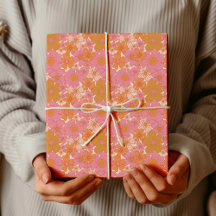 Retro Groovy Vibrant Pink Boho