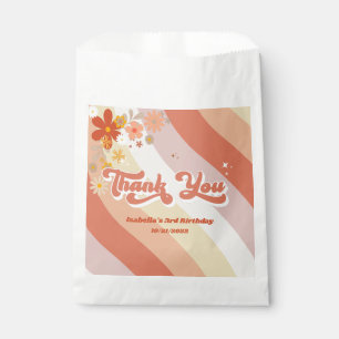 Retro Groovy Vielen Dank für Ihre Gefälligkeit Bag Geschenktütchen