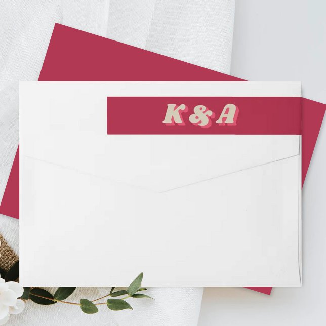 Retro Groovy Viva Magenta Wedding (Von Creator hochgeladen)