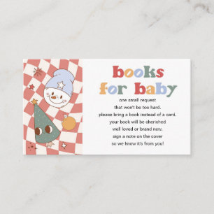 Retro Groovy Weihnachtsbuchanfrage Begleitkarte