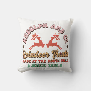 Retro Groovy Weihnachtsfeiertag Kissen
