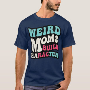 Retro Groovy Weird Mamas Build Character 2023 Moth T-Shirt