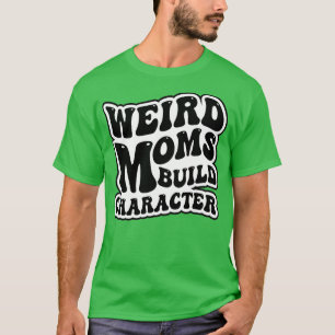 Retro Groovy Weird Mamas Build Character 2023 Moth T-Shirt