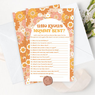 Retro Groovy Wer das beste Spiel der Mommy kennt