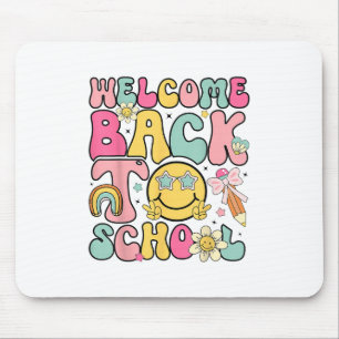 Retro Groovy Willkommen zurück zum Lehrer-Lehrer-L Mousepad