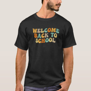 Retro Groovy Willkommen zurück zum Lehrer Studen T-Shirt