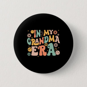 Retro Groovy zum Tag der Großmütter Button