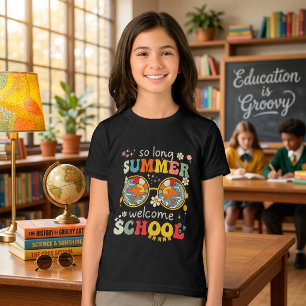 Retro Groovy Zurück zur Schule Sonnenbrille Tropis T-Shirt