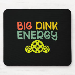 Retro große Dink-Energie Pickleball lustiger Pickl Mousepad