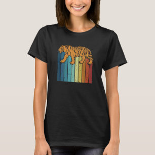 Retro Großkatzenkönig Tiger Wilde Katze Sibirische T-Shirt