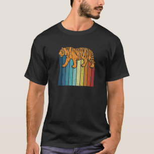 Retro Großkatzenkönig Tiger Wilde Katze Sibirische T-Shirt