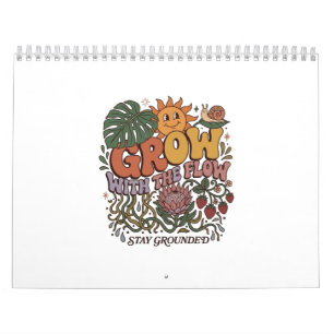 Retro Grow With The Flow Spiralblock   Boho Na Kalender