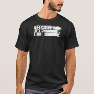 Retro Grumpy Lefty Atheist Religion gegen den Athn T-Shirt
