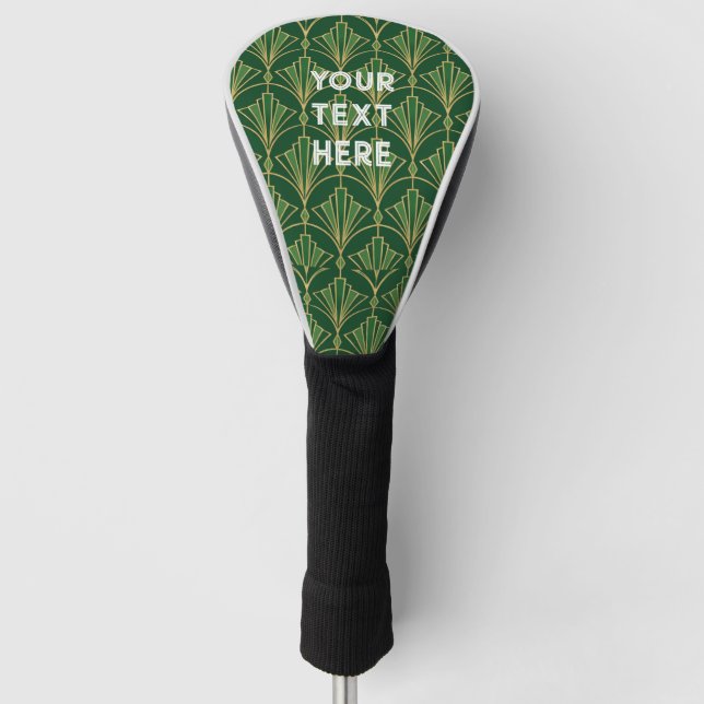 Retro Grün Golf Headcover (Vorderseite)
