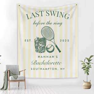 Retro Grün Letzter Schwung vor dem Ring Tennis Bac Fleecedecke