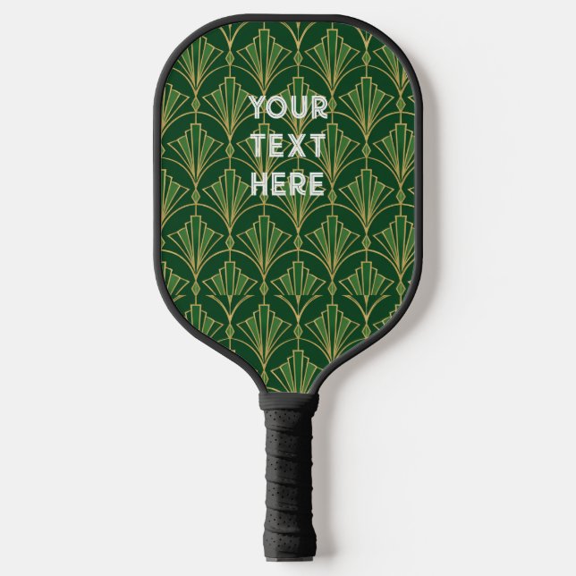 Retro Grün Pickleball Schläger (Vorderseite)