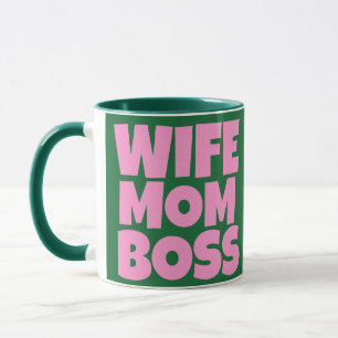 Retro Grün Pink Lustig Muttertagsfoto  Tasse
