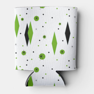 Retro grüne Diamanten und Sternexplosionen könne Dosenkühler