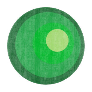Retro grüne Kreise Schneidebrett