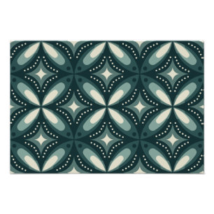 Retro grünes geometrisches Muster Fotodruck