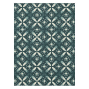 Retro grünes geometrisches Muster Tischdecke