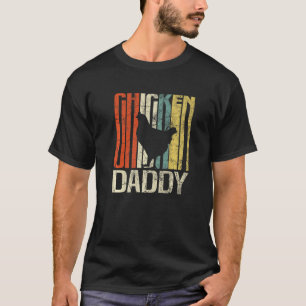 Retro-Grunge-Bauer-Hähnchen-Vati-Huhn T-Shirt