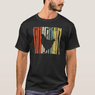 Retro Grunge Bauer Huhn T-Shirt