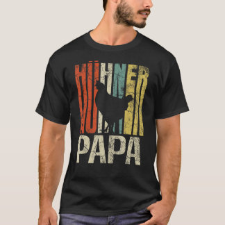 Retro Grunge Bauer Hühnerpapi Hühnchen T-Shirt