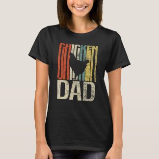 Retro-Grunge-Bauernhähnchen-Vater-Hähnchen T-Shirt