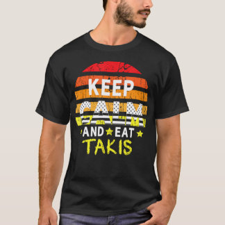 Retro Grunge Behielt Ruhe und aß Takis-Feinschmeck T-Shirt