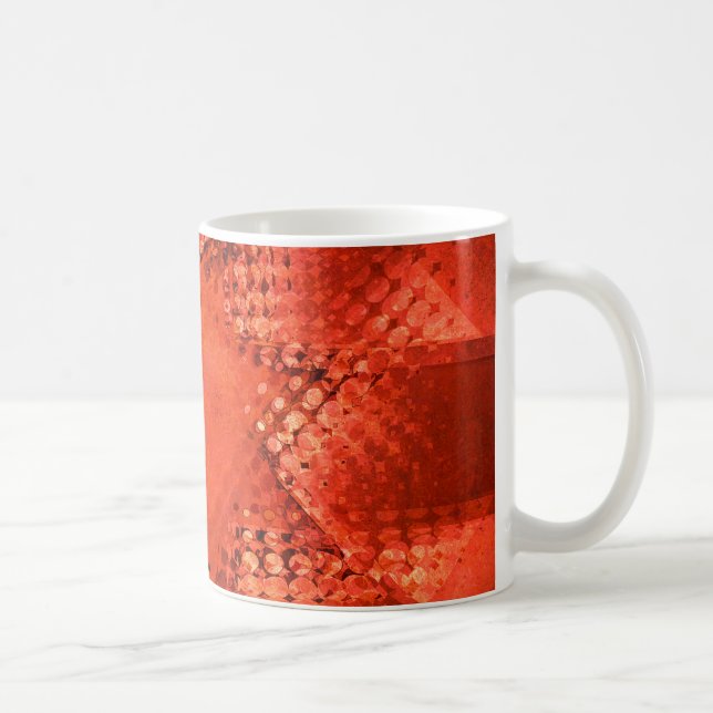 Retro Grunge halftone star Tasse (Rechts)