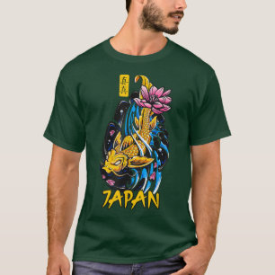Retro Grunge Japan Kanji Fisch Vintag Koi Carp1079 T-Shirt