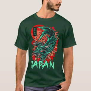 Retro Grunge Japan Monster Kanji Fisch Vintag Koi T-Shirt