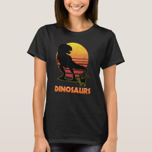 Retro Grunge TRex Sunset Dinosaur T-Shirt