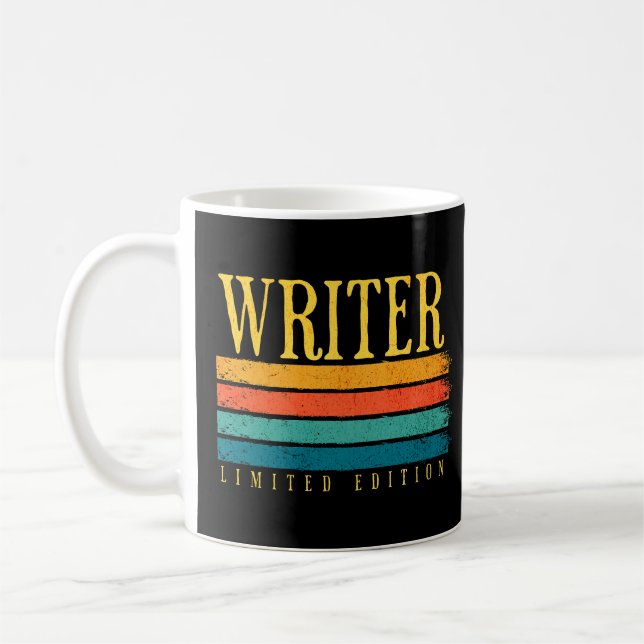 Retro Grunge Writer Limited Edition Kaffeetasse (Links)