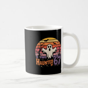 Retro Grusel-Meme 67 Sechs Sieben 6 7 Kaffeetasse