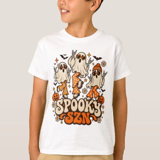 Retro Grusel SZN Geister | Groovy 70er Halloween D T-Shirt