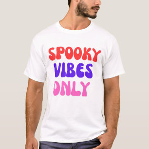 Retro Gruselige Stimmung Halloween-Typografie T-Shirt