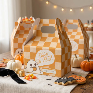 Retro Gruseliger Süßer Geist Halloween Geschenkschachtel