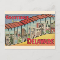Retro Gruß für Wilmington Delaware